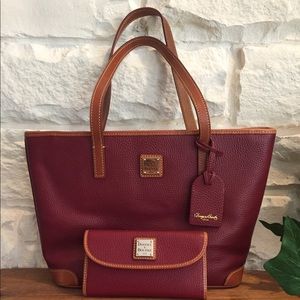 Sooner and Bourke Classic Red Handbag and Wallet